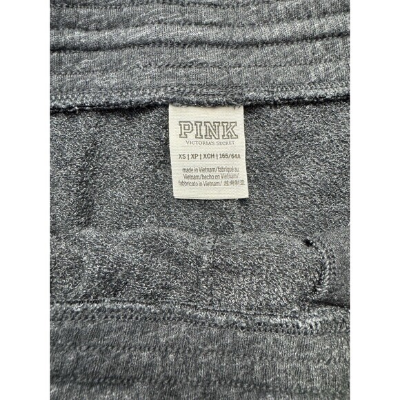 Y2K Victoria's Secret PINK Sequin Bling Sweat Shorts Side Sparkle Drawstring XS - Picture 5 of 5